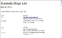 Kannada Blogs List