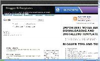 free blogger templates and tricks