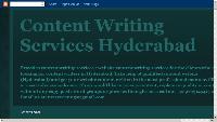 Content Writing Services Hyderabad