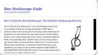 Best Stethoscope Guide For Nurses & Doctors