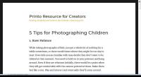 5 Tips for Photographing Children