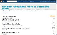 Random Thoughts from a Confused Mind