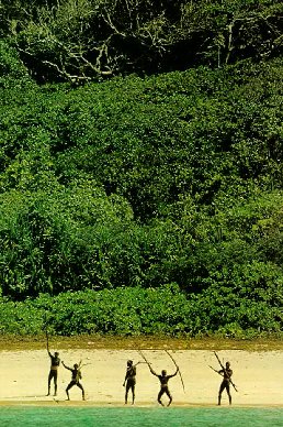 Dancing Andaman Islanders