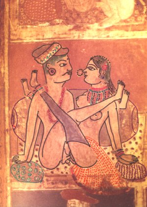 Wall Painting Depicting Sexual Union