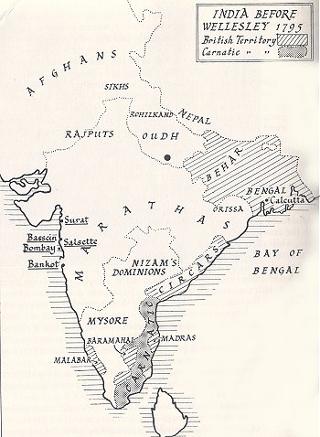 Map of India, 1795