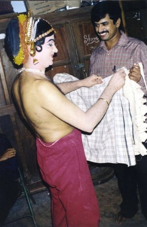 Man Dressing up as a woman