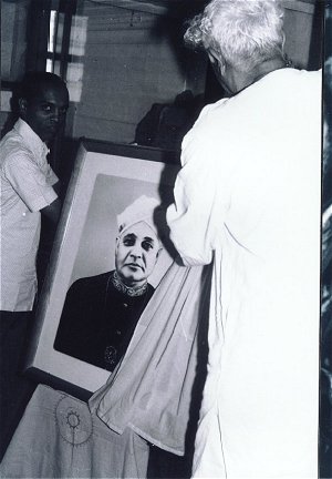 Poet Kuvempu unveiling B.M.Sri`s Portrait