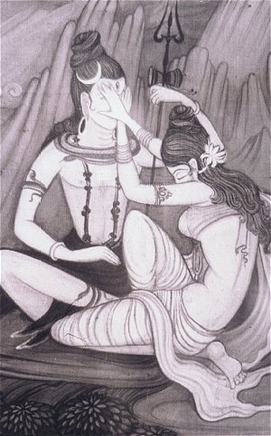 Romance of Siva nd Parwati