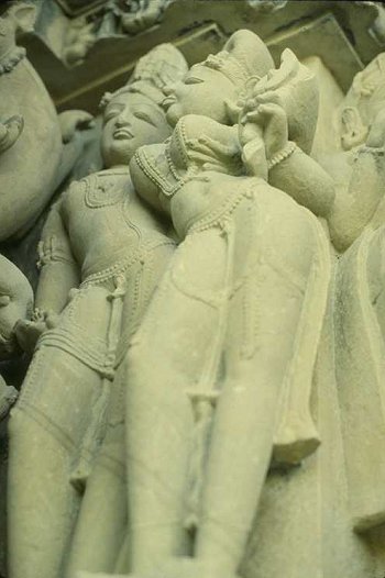 romantic images of lovers. Khajuraho Lovers