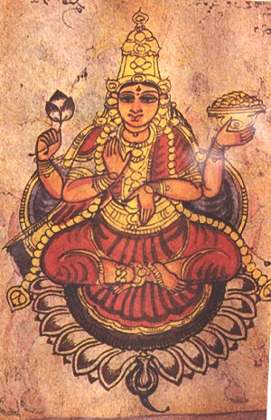 Deity Laxmi in Mysore School of Art