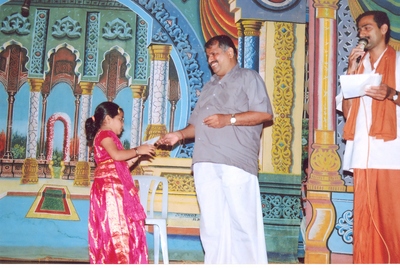 Tulasidas L. Kamat  Distributing Prizes