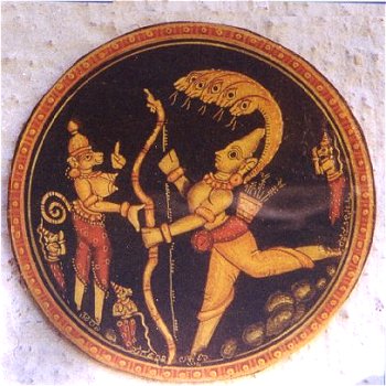 Mythological Painting on Ganjeefa Card   