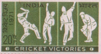 Cricket Stamps of India 