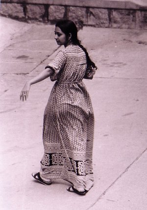 Indian Woman in Nightie