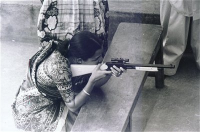 Woman with Toy Gun
