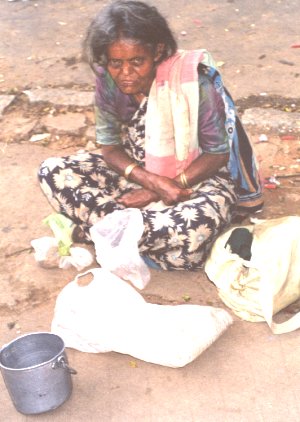 A destitute woman