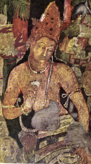 Bodhisatva from a Ajanta Painting