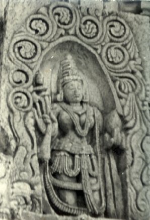 Finely Carved Hoyssala temple Sculpture