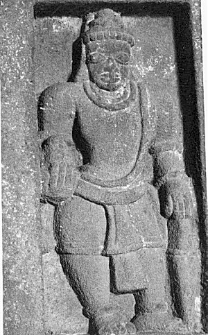 Muscular watchman from Aihole 