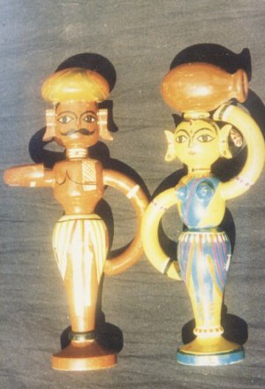wooden indian dolls