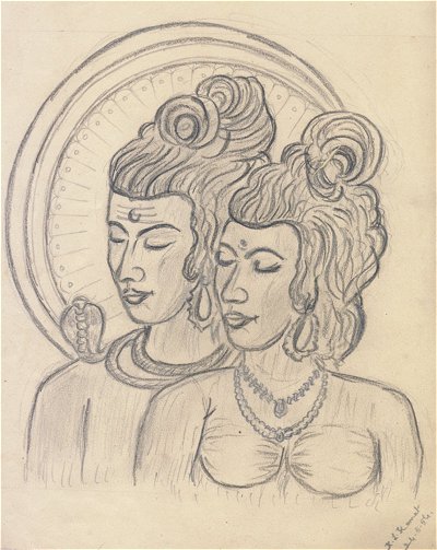 Lord Shiva and  Parvati
