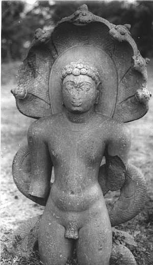 Jain Teerthankar and a Seven Hooded Cobra