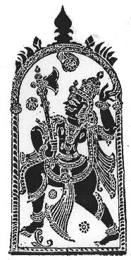 Parashurama represented in Kavi art