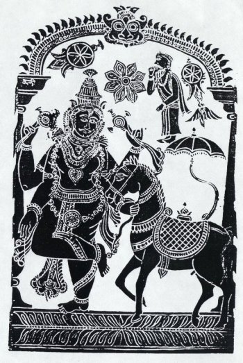 Vishnu as Kalki