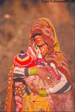 Rajasthani Woman with Child
