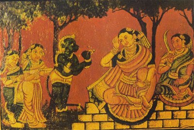 Hanuman Meets Sita  