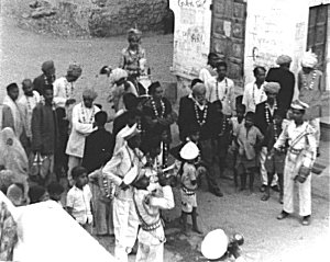 A wedding procession