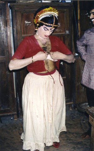 Backstage on Yakshagana Performance