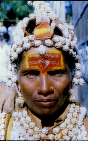 Cowrie (Kavade) Decorations of a Devotee