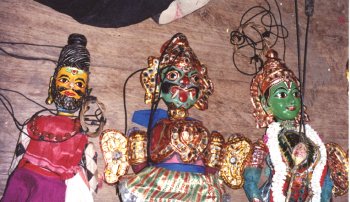 String Puppets during a performance