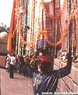 Mask Decorated with Flowers