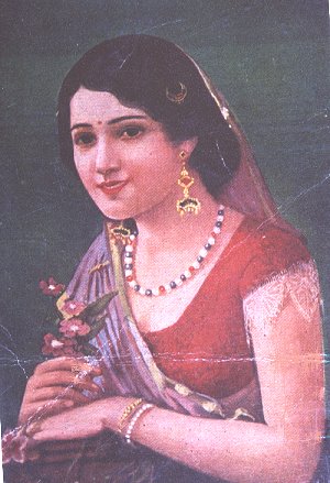 Indian Woman from a picture postcard