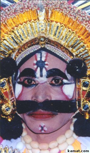 Makeup of a Yakshagana Artist