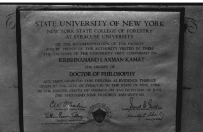 Kamat`s Doctorate