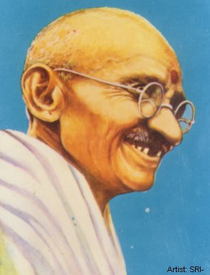 Mahatma Gandhi Postcard 