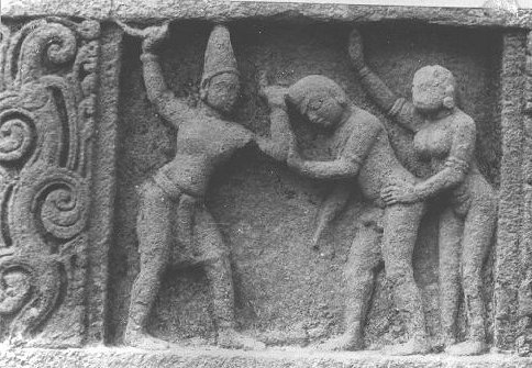 Punishing the Wife's Paramour - A 14th Century Sculpture 