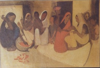 Painting by Amrita Sher Gil