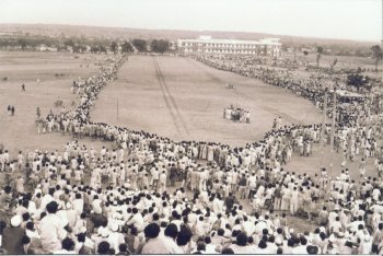 Crowds at Village Mela