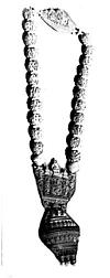 A Rudrakshi (sacred beads) Garland