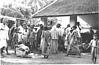Chaos of a fish market, Konkan coast, 1989