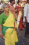 Devotee Waits with Fire to Offer to deity