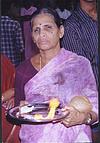 Lady with Aarati Offerings