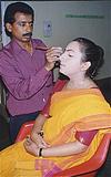 Make-up of a Bharata Natya Dancer