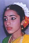 A Student of Bharatanatyam Dance
