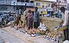 Vendors Selling Dolls for Navaratri Festival