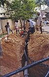 Men Laying Cable